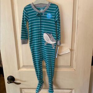 Carter's Teal Striped Kids One Piece